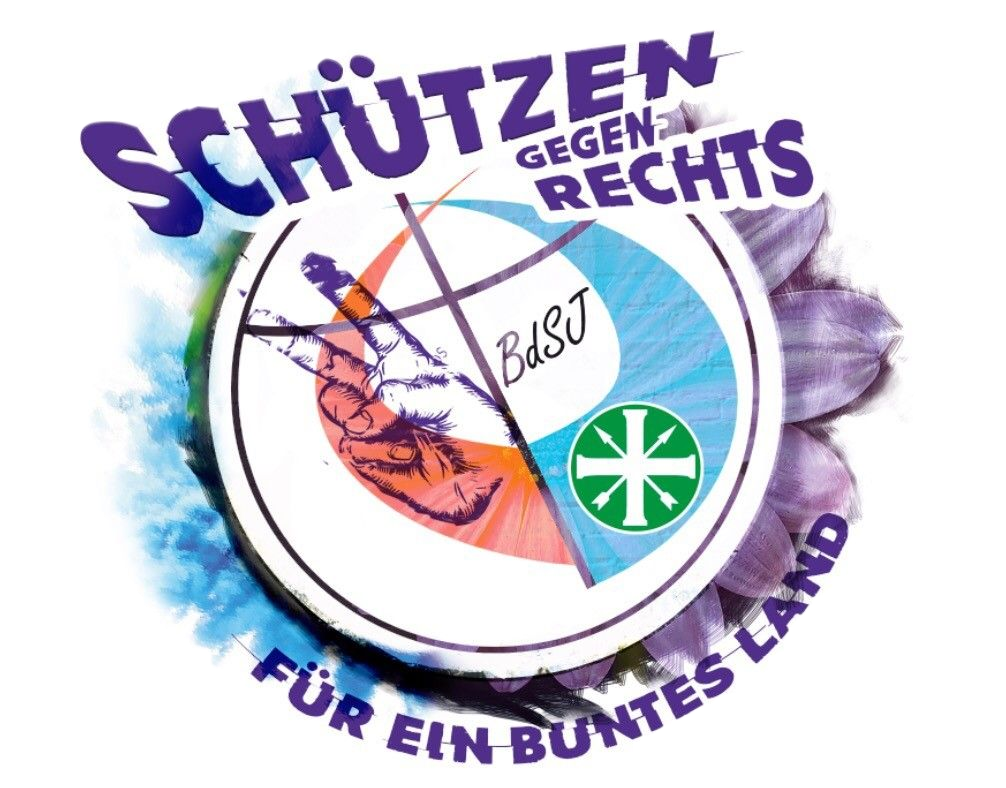 Logo zur Aktion Schützen gegen Rechts BdSJ