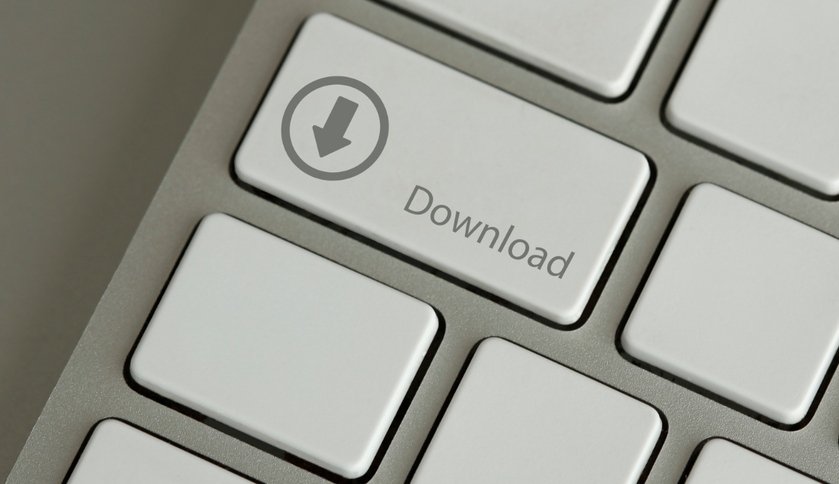 Tastatur mit einer download-Taste