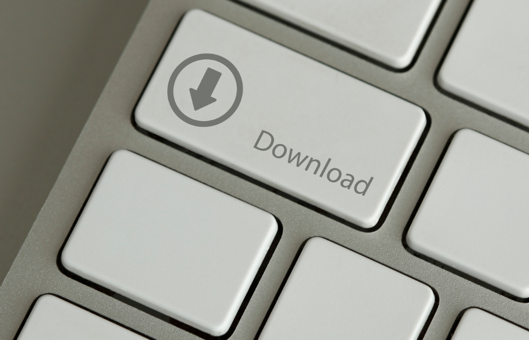 Tastatur mit einer download-Taste